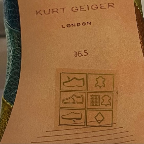 Kurt Geiger London Eagle Ballet Rainbow Multicolor Flats Women's Size 6.5 36.5 - Picture 5 of 5